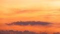 Abstract nature illustration of orange sky during twilight and clouds Royalty Free Stock Photo