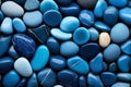 Abstract_nature_pebbles_background_Royal_blue_pebbles_texture_6 Royalty Free Stock Photo