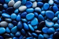 Abstract_nature_pebbles_background_Royal_blue_pebbles_texture_5 Royalty Free Stock Photo