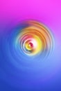 Abstract neon background with circular swirling rainbow line Royalty Free Stock Photo