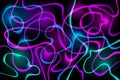 Abstract Neon Background with electric waves.