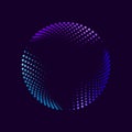 Abstract neon circle Royalty Free Stock Photo