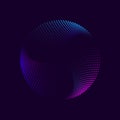 Abstract neon circle Royalty Free Stock Photo