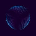 Abstract neon circle Royalty Free Stock Photo