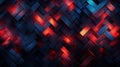 Abstract neon geometric shapes, innovative tech wallpaper 3d render for web and social media
