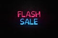 Abstract Neon Glowing Lights of Flash Sale Modern Backdrop