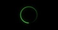Looped animation glowing circle frame