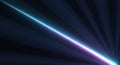 Abstract Neon Light Beam with Bokeh and Rays Royalty Free Stock Photo
