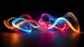 Abstract Neon Light Painting