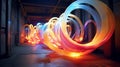 Abstract Neon Light Painting