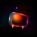 Abstract Neon Light Tv