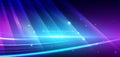 Abstract neon light wave background with glowing gradient technology lines Royalty Free Stock Photo