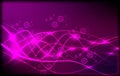 Abstract Neon Light Wave Background