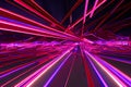 abstract neon lines. Generative AI Royalty Free Stock Photo