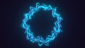 Abstract neon pulsating lines motion graphics