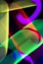 Abstract Neon 80s Style Lines and Swirls For Retro Background Cosmos Rave