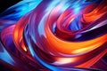 Abstract neon swirls background