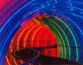 Abstract Neon Tunnel at Kodak Pavilion at Epcot
