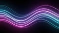 Abstract neon waves Royalty Free Stock Photo