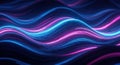 Abstract neon waves Royalty Free Stock Photo