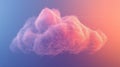 Abstract network cloud connecting data points cyberspace Royalty Free Stock Photo
