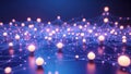 Abstract Network of Connected Data Points for Future Technology