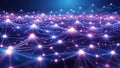 Abstract Network of Connected Data Points for Future Technology