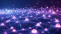 Abstract Network of Connected Data Points for Future Technology Royalty Free Stock Photo