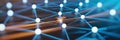 Abstract network connection technology background for data science and blockchain concept design Royalty Free Stock Photo