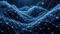 Abstract Network Connection Background Digital Data Flow and Connectivity Royalty Free Stock Photo