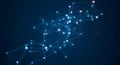 Abstract Network Connection Background, Digital Technology, Data Visualization Royalty Free Stock Photo