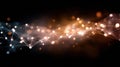 Abstract Network Connection Background Illuminated Nodes and Lines Royalty Free Stock Photo