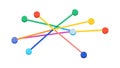 Abstract Network Connection: Data Flow and Interactivity, vector design Generative AI Royalty Free Stock Photo