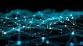 Abstract Network Connection - Data Visualization, Artificial Intelligence, Neural Network Concept Royalty Free Stock Photo