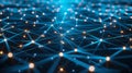 Abstract Network Connection, Data Visualization, Technology Concept Royalty Free Stock Photo