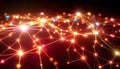 Abstract network connection digital, data flow, technology background, Stock Photo, Generative AI Royalty Free Stock Photo