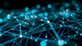Abstract Network Connection, Digital Data Stream, Blockchain Technology Background Royalty Free Stock Photo