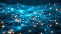 Abstract Network Connection, Digital Data Visualization Background Royalty Free Stock Photo