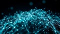 Abstract network connection, digital technology, data flow, Stock Photo, Generative AI Royalty Free Stock Photo