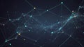 Abstract Network Connection Dots Lines Digital Technology Background Royalty Free Stock Photo