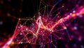 Abstract network connection lines, technology background, digital data, modern, Stock Photo, Generative AI Royalty Free Stock Photo