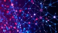 Abstract network connection lines, technology and data, Stock Photo, Generative AI Royalty Free Stock Photo