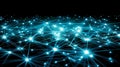 Abstract Network Connection: Modern Data Plexus, Artificial Intelligence, Digital Web, Internet Of Things, Neural Network, Royalty Free Stock Photo
