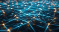 Abstract Network Connection: Futuristic Tech, AI, And Neural Net Royalty Free Stock Photo