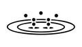 Abstract Network Connection Points Icon, vector design Generative AI Royalty Free Stock Photo