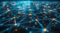 Abstract Network Connection Structure, Data Nodes Royalty Free Stock Photo
