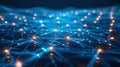 Abstract Network Connection Structure, Data Transmission Visualization Royalty Free Stock Photo