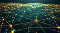 Abstract Network Connection Structure, Data Visualization, Technology Background Royalty Free Stock Photo