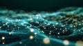 Abstract Network Connection Structure, Digital Data Visualization Background Royalty Free Stock Photo