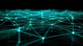 Abstract Network Connection Structure, Global Data Network Visualization Royalty Free Stock Photo